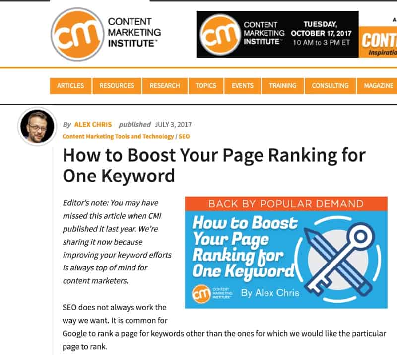 CMI Guest Post