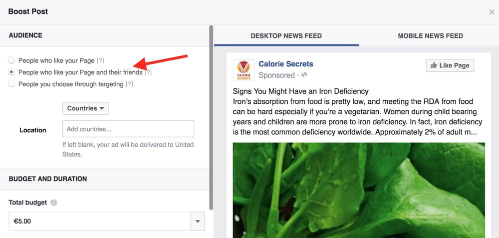 In this post you will learn about a technique I’ve used to increase the organic reach of a Facebook Business Page by 40% without changing my publishing frequency or post types. Before getting into the details of what I did and how you can replicate my steps to do the same, let me say that while there are some great guides out there that talk about Facebook organic reach, all of them explain how to grow your reach by concentrating on the content aspect of your posts. There is nothing wrong with that, it’s great advice and something that I will also talk in this post but there is also another easier way to increase your Facebook organic reach that can generate results faster and in a shorter period of time. <h2>Facebook Organic Reach 101</h2> Everybody in the social media marketing world is trying to increase the number of followers (fans) for their business pages so that they win the social proof game. I have also written a case study in the past that explains step-by-step <a href=index-1293.html to get your first 10,000 fans on Facebook</strong></a>. <em>The Facebook page used in the case study has now more than 110K followers.</em> Besides winning the social proof game, you need to have a lot of followers on your business pages for many other reasons. One of them being the organic reach of your posts. In simple terms, Facebook organic reach is the number of people that will see your new posts in their timelines organically i.e. without promoting your posts through advertising. In an ideal World the greater the number of followers, the bigger is the number of people that will view your post. In the Facebook World this is not quite true. As you can see in the graph below, the average organic reach of a ‘normal’ Facebook page has been declining steadily since 2013, with some studies showing that the reach in 2016 is no more than 4%. For popular Facebook pages (with more than 500K likes), the percentage is even smaller. In other words, more than 95% of your audience (in a best case scenario) will never see your posts! <img class="alignnone size-full wp-image-4121" src=index-1294.html alt="Facebook Organic Reach Chart" width="720" height="540" />   Source: <a href=index-1295.html target="_blank"><strong>Ogilvy</strong></a> So, it’s obvious that if you want to increase your reach, you have to either use Facebook’s advertising system or find either ways to reach more people organically or both. <strong>Why is organic reach declining?</strong> According to <a href=index-1296.html there are two main reasons: First is that there is too much content being shared and this makes it impossible to view everything in the user’s timeline. Second, Facebook is trying to show content that is most relevant to the users by avoiding spam and content that makes no sense to them. Of course they give more reasons to justify their decision, but what we are most interested in at the moment, is to understand how they distinguish content that is thought to be relevant to a user so that it shows in their news feed. The answer is found in the Facebook ranking algorithm. <strong>The Facebook Ranking Algorithm</strong> The Facebook ranking algorithm is a set of rules used by the Facebook system to decide what to show in the user’s timeline and also determines the order of results when people use the search function on Facebook. It is similar to the Google or Bing ranking algorithm in the sense that it is automated, has hundreds of parameters and is also kept as a secret i.e. the company does not reveal what is actually included in the algorithm and how ranking decisions are made, for obvious reasons. Why do we care about the Facebook Ranking Algorithm? For a very simple reason. By understanding how the algorithm works we can find ways to optimize our Facebook page and posts for more exposure (both organic and paid). It’s like doing <a href=index-1297.html for Google</strong></a> but in a slightly different way. As we you will read below, there are things to optimize on a post level and techniques you can use that go beyond posts and content. <strong>Understanding the Facebook Ranking Algorithm</strong> <a href=index-1298.html has a nice post that outlines all the changes made to the FRA since 2004. While it’s good to take a look at all the changes, we are mostly interested about the changes made in January and February 2016. <img class="alignnone size-full wp-image-4107" src=index-1299.html alt="Facebook Ranking Algorith" width="822" height="484" /> <strong>Audience Optimization Tool:</strong> This change was introduced in January 2016 and it gave the opportunity to Facebook page owners to set their ‘Preferred Page Audience’. When you go to PAGE SETTINGS and click PREFERRED PAGE AUDIENCE, you will see a number of options that allows you to select Locations, Age, Interests and Language. <img class="alignnone size-full wp-image-4108" src=index-1300.html alt="Facebook Preferred Page Audience" width="948" height="481" /> It’s similar to defining your target audience for ads but the purpose of this tool is to help Facebook show your posts to the people that are more likely to find your posts interesting and thus increase the chances of interacting with your content. <strong>Tip:</strong> Before making a decision on what to enter as your ‘preferred audience’, go to to INISIGHTS and then PEOPLE to see and understand your current audience and compare their characteristics with the audience you would ideally have for your page (based on your business goals). Don’t think that ‘Preferred Audience’ will restrict the number of people that will view your posts but approach this as a way to get your posts to the people that matter, even if their audience size is smaller in numbers. <strong>Engagement Probability:</strong> In February 2016, Facebook introduced another change in an effort to further improve the user experience by showing them posts that can increase the probability of interaction i.e. liking, commenting or sharing. Some of the factors that can have a positive effect on the ‘probability of interaction’ and also increase your likelihood of increasing your organic reach are: <ul> <li>The Type of post (based on past user’s interaction with the same post type)</li> <li>When a post is published</li> <li><em>User’s past experience with the page the post is published</em></li> <li><em>Popularity of the post (in general)</em></li> <li><em>Popularity of a post among people that can influence your decisions (i.e. your Facebook friends)</em></li> </ul> To make it easier to understand, in order to ‘convince’ Facebook to show your posts to more Fans organically, your posts have to satisfy the above rules, especially the ones in <em>italics.</em> In other words: <ul> <li>A user that interacts with one of your posts now, is more likely to see another post from you in the future. (<em>user’s past experience).</em></li> <li>Your posts need to have a lot of likes (<em>Popularity of the post).</em></li> <li>Your posts should be popular among people who have a connection with your fans i.e. their friends. <em>(influencers).</em></li> </ul> If it’s still not clear where I’m getting into, keeping reading to see how the above guidelines can be translated into actions. <h2>How to Increase Facebook Organic Reach</h2> <strong>STEP 1: Make sure that you have enough Fans on your Business Page</strong> You need to have a good base to work on and that’s why it is important to have a big number of followers on your Facebook page. If you don’t have at least 20K-30K then the benefit from this method will not be big enough. If you are not yet in this range, the best way to get more followers is to use Facebook ads and go after people that are most likely to follow your page. This does involve paying Facebook for this service but the benefits, as we will see later, justify the costs since you will be able to target more audience organically in the future. [screenshot and explanation] <strong>STEP 2: Use Facebook ‘Boost Post’ to get your posts in front of people that matter (read this part)</strong> This is the most important step of this technique. We will use Facebook ‘Boost Post’ to get our posts in front of more people but NOT any people. At this stage we don’t want to reach anyone even if it meets the criteria of our target audience but we want to go after our Fans and their friends. [screenshot] Let me explain why. <strong>Your posts will get more likes</strong> – Users are already fans of your page and they are more likely to LIKE, SHARE or COMMENT on a post from a page they follow so your posts will be <em>popular</em>. <strong>Facebook Algorithm gets the right signals</strong> – By promoting your post to your fans and their friends (who are not necessarily your fans) and getting interactions from those 2 groups, you dramatically increase the ‘engagement probability’ and this has a benefit for your future posts as well. Facebook will start noticing that your posts are shared by your fans and their friends and this will eventually increase your Facebooks organic reach for new posts. <strong>This is what you have to do:</strong> Make sure that your already have 20K-30K fans on your Facebook Business page. Make sure that you publish a new post at least once per day. Every week, choose 2-3 of your best posts and use BOOST POST to target <em>‘People who like your Page and their friends’</em>. You don’t have to spend a fortune, $5 per post is enough. Experiment with different post types (images, videos, titles etc.) to find out which post types gets the most interactions and promote those more. Follow this for a couple of months and then stop promoting your posts but do keep publishing posts on a regular basis. Analyze the results: Go to INSIGHTS and select REACH and compare your organic post reach for different periods. Check and examine what was your organic reach for the period before using ‘Boost Post’, during that period and after. My tests showed a significant increase (almost 40%), in organic reach in all periods and especially after doing the ‘boost post’ for a couple of months. <img class="alignnone size-full wp-image-4111" src=index-1301.html alt="Increase in organic reach" width="900" height="430" /> <h2>Other ways to increase the ORGANIC exposure of your posts?</h2> As mentioned above, in order for this or any other method to work, you need to publish good content on your page otherwise no one will like or share it even if you pay $$$ in Facebook ads. In my page I publish the same type of posts (title, image, description) so I cannot comment if other type of posts (i.e. Videos) could do better but I can safely share the following tips to help you increase the organic exposure of your posts. <strong> #1 - Publish content that is relevant regardless of when you read the post</strong> <img class="alignnone size-full wp-image-4112" src=index-1302.html alt="Facebook Evergreen Post" width="908" height="434" /> In the Digital Marketing World, this is referred to as evergreen content. Evergreen content is relevant to people that will read it when it’s published and is also relevant to those that will read in 3 months or a year. Take a look at the screenshot above, the particular post that covers an ‘evergreen subject’ did very well organically and received a decent number of likes. <strong>Tip: </strong>I have written a detailed guide <a href=index-1303.html on how to use evergreen content to increase you traffic. <strong>#2 - Publish on dates / time that are most likely to bring more engagement</strong> I use buffer to manage my Facebook posts and I schedule them to go live during morning hours. I found that if I post between 9:00 AM - 10:00 AM, I get more interactions. There are many studies that can give you some guidelines, like this <a href=index-1304.html#facebook"><strong>study</strong></a> from coschedule (screenshot below) but the best way to find out is to look at your INSIGHTS and experiment with different dates / times. <img class="alignnone size-full wp-image-4116" src=index-1305.html alt="Best times to post on Facebook" width="747" height="788" /> <strong>#3- Less (postings) -  generate better results</strong> When it comes to posting frequency it is important to post on a daily basis but you don’t have to cross the line. Respect your audience otherwise if you try to overwhelm them with the same type of posts multiple times a day, you will generate the opposite results. A <a href=index-1306.html#close"><strong>study by sotrender</strong></a> concluded that Facebook business pages that publish more than 2-3 times per day experience a decrease in both organic reach and engagement. <img class="alignnone size-full wp-image-4106" src=index-1307.html alt="Facebook Organic Reach for Brands" width="800" height="429" /> <strong>#4 - Take advantage of your personal profile</strong> As stated many times above, one of the factors that can help increase your organic reach is the engagement on posts from your friends. It makes more sense for a ‘friend’ to share or like an article from a friend’s timeline rather than from a business pages’ timeline. To take advantage of this make sure that as soon as you post something on your business page to share it from your personal page as well. Nowadays, everyone has a couple of hundreds ‘friends’ on their personal profiles and if you share something with them that is good and interesting they will most probably like it thus pushing your reach even more. <strong>#5 - Use a maximum of 2 #hashtags per post</strong> Unlike Instagram that people tend to like many hashtags on a post, a recent study by <a href=index-1308.html bakers</strong></a>, showed that the optimum number of hashtags for Facebook posts is no more than 2. With this in mind, there is absolutely no reason why you should use more. <img class="alignnone size-full wp-image-4117" src=index-1309.html alt="Hashtags Facebook Post" width="733" height="390" /> <strong># 6- Use the Audience Optimization Feature</strong> <img class="alignnone size-full wp-image-4118" src=index-1310.html alt="Facebook Post Targeting" width="1000" height="746" /> I have shown you above how to enable the ‘audience optimization tool’ on the page level and target a specific audience whenever you publish a new post. What you can do on a post level is to use post targeting and choose (or restrict even more the target audience per post). Before hiding the PUBLISH button click targeting and enter several tags in the ‘Interests’ field. As stated by Facebook, interest’s tags don’t limit a post’s reach but it helps them reach more relevant audience. <img class="alignnone size-full wp-image-4120" src=index-1311.html alt="Facebook Interests Tag" width="1380" height="296" /> <strong>#7 – Promote your posts on other platforms</strong> Don’t just rely on Facebook alone but use other ways to increase the exposure of your Facebook posts. For example: Share the post with your email subscribers: One of the many advantages of having a lot of email subscribers is that they can help you promote a post organically. As soon as you publish a post on your website, send a newsletter out and ask your subscribers to share the post (if they find it useful) on Facebook. Share the post on other social networks you have a strong presence: Maybe you have more followers on Twitter, Instagram or G+; take advantage of those followers by asking them to share you Facebook post. Optimize social sharing on your website: Test and make sure that when someone clicks the SHARE button from your blog post page, the post is optimized for sharing i.e. it has the right image, title and content. <h2>Conclusion and take away message</h2> Facebook page management is a time consuming task. There are so many things to do and check on a daily basis that requires a lot of time and knowledge. It is thus important to automate your tasks as much as possible and to use techniques that are easy to implement and can generate measureable results in a short period of time or if you have the budget, to hire someone else to do it for you. <strong>Hint:</strong> Check out our <a href=index-1312.html Media Packages</strong></a> for more details The technique explained above works and can help you increase your organic reach by 40% or more. The idea is simple, you use Facebook ads (Boost Post) to increase engagement to your posts from your fans (and their friends). When you do this a number of times, Facebook will recognize that your fans interact with your posts (which is a strong signal in the Facebook algorithm) and so will show your future posts to more of your fans organically. This technique together with the other methods outlined above: i.e. <ul> <li>Publishing evergreen content</li> <li>Time of posting</li> <li>Frequency of publishing</li> <li>Using a maximum of 2 hashtags</li> <li>Sharing the posts with your friends</li> <li>Experimenting with the audience optimization feature</li> <li>Promoting your Facebook posts on other platforms</li> </ul> will certainly and easily increase your Facebook organic reach without spending too much time on tasks or practices that are uncertain if they work or not.