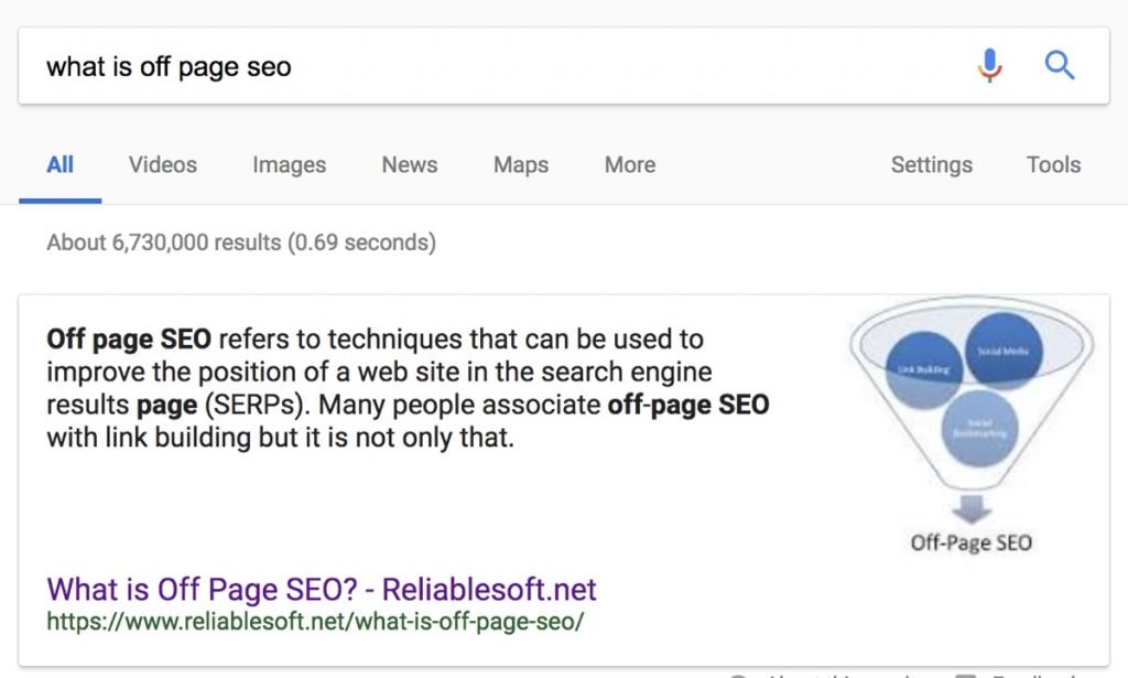 Google Featured Snippet