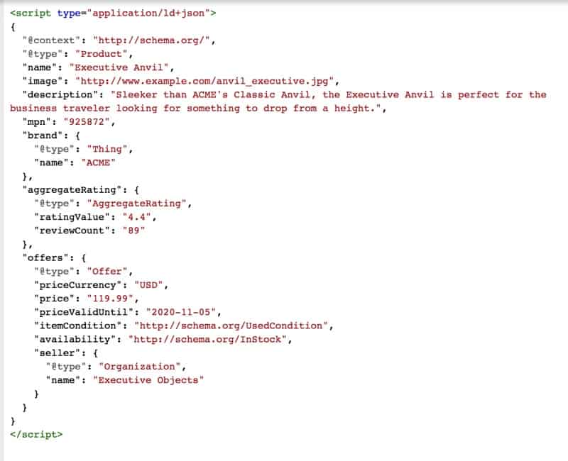 Product Schema