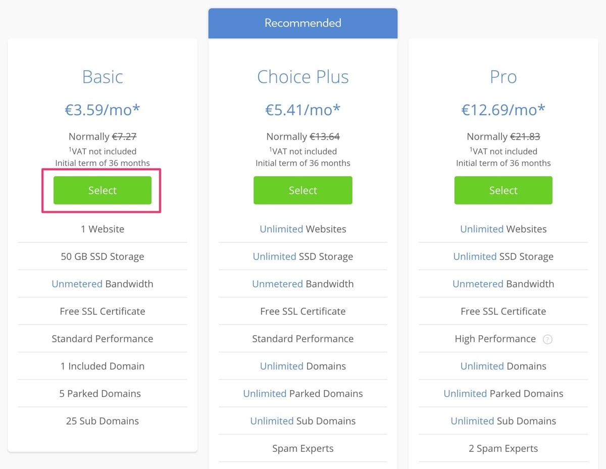 wordpress hosting plans