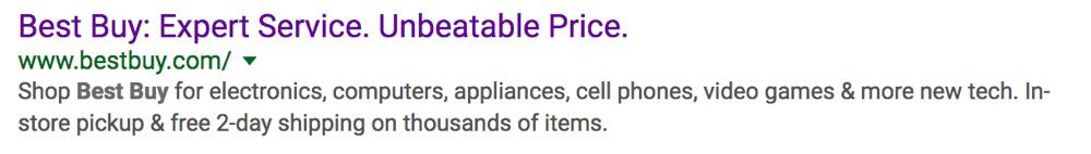 SEO Description Example