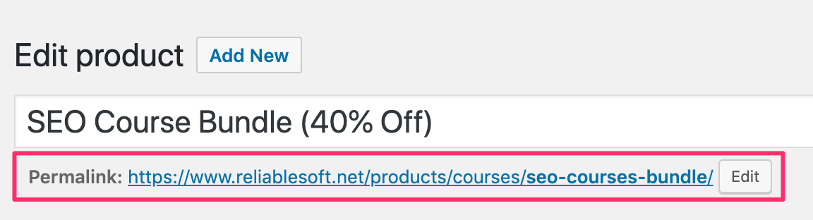 How to change product permalinks in WooCommerce