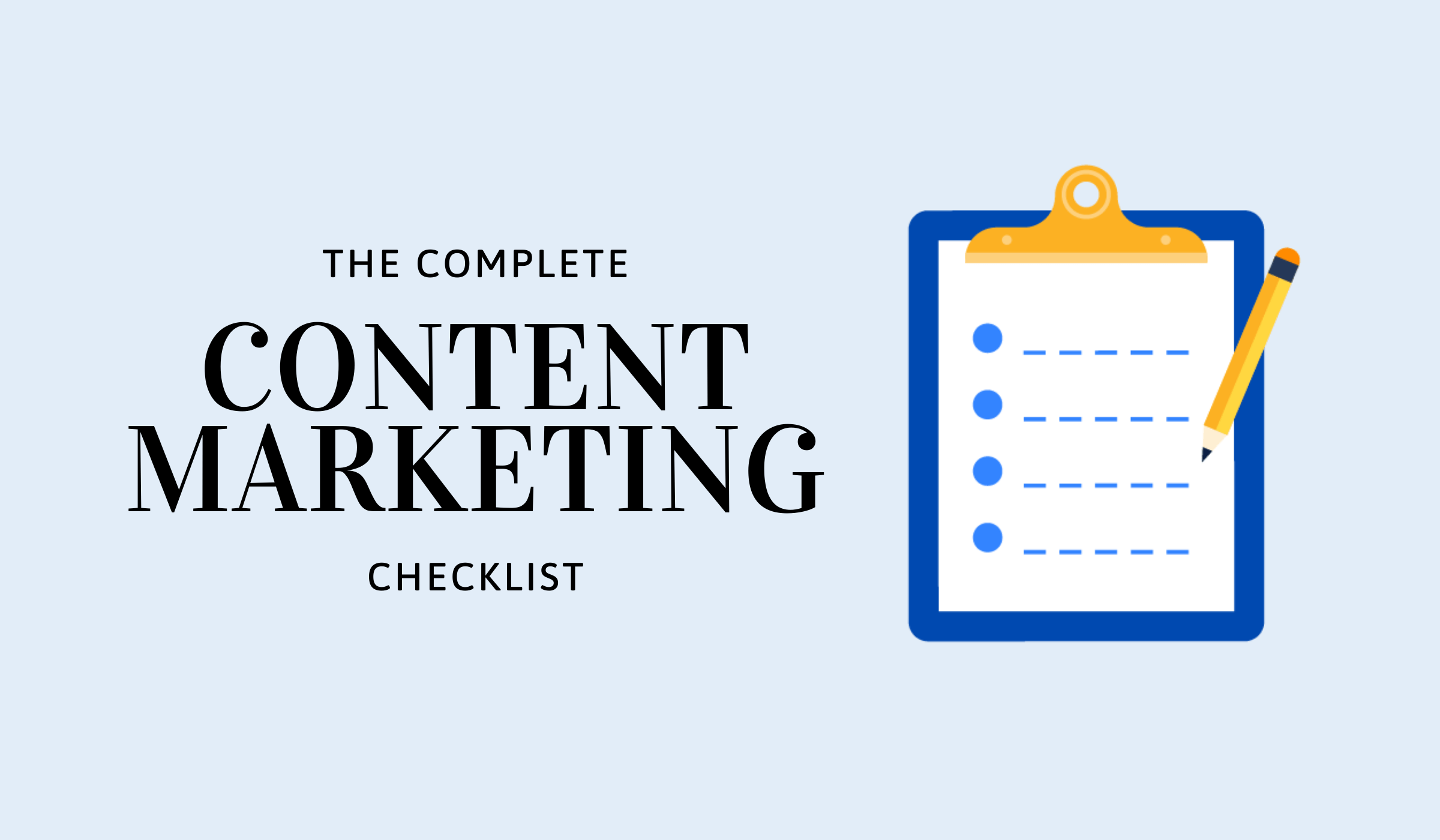 Content Marketing Checklist