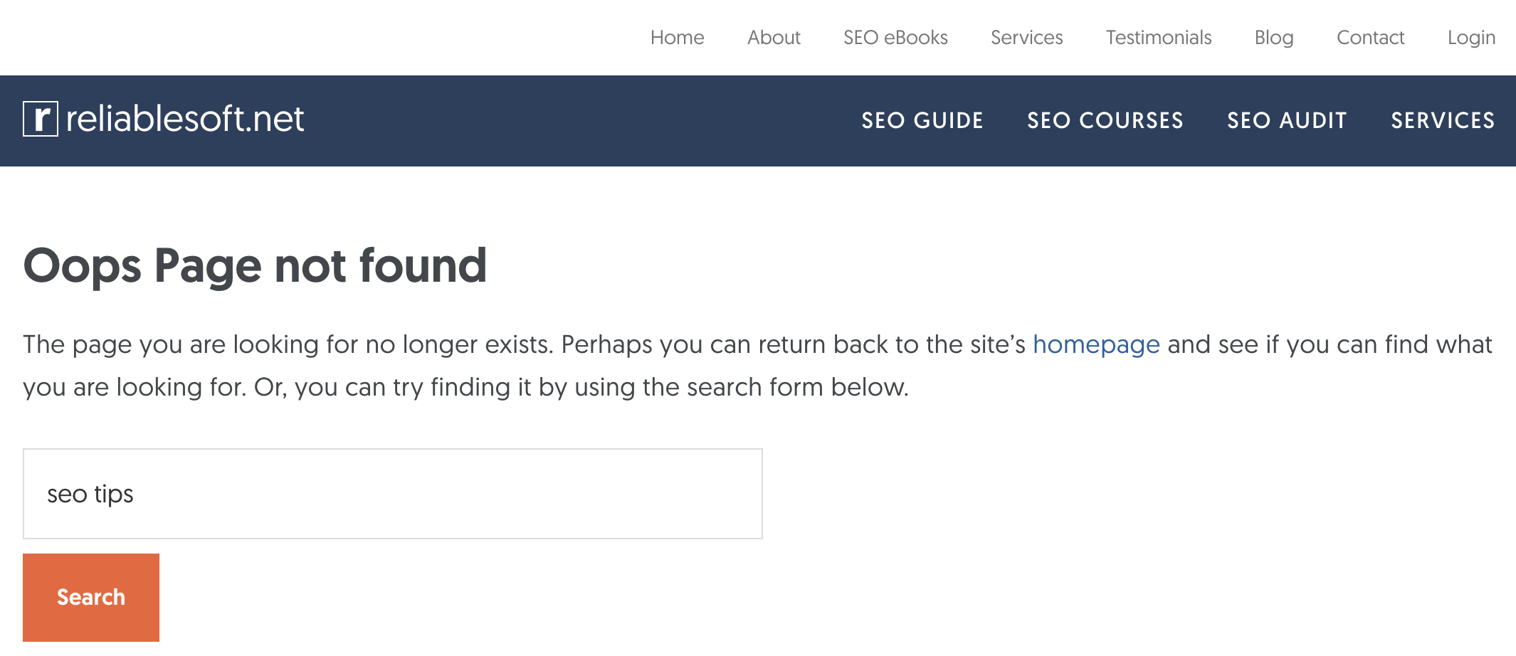 Custom 404 Page