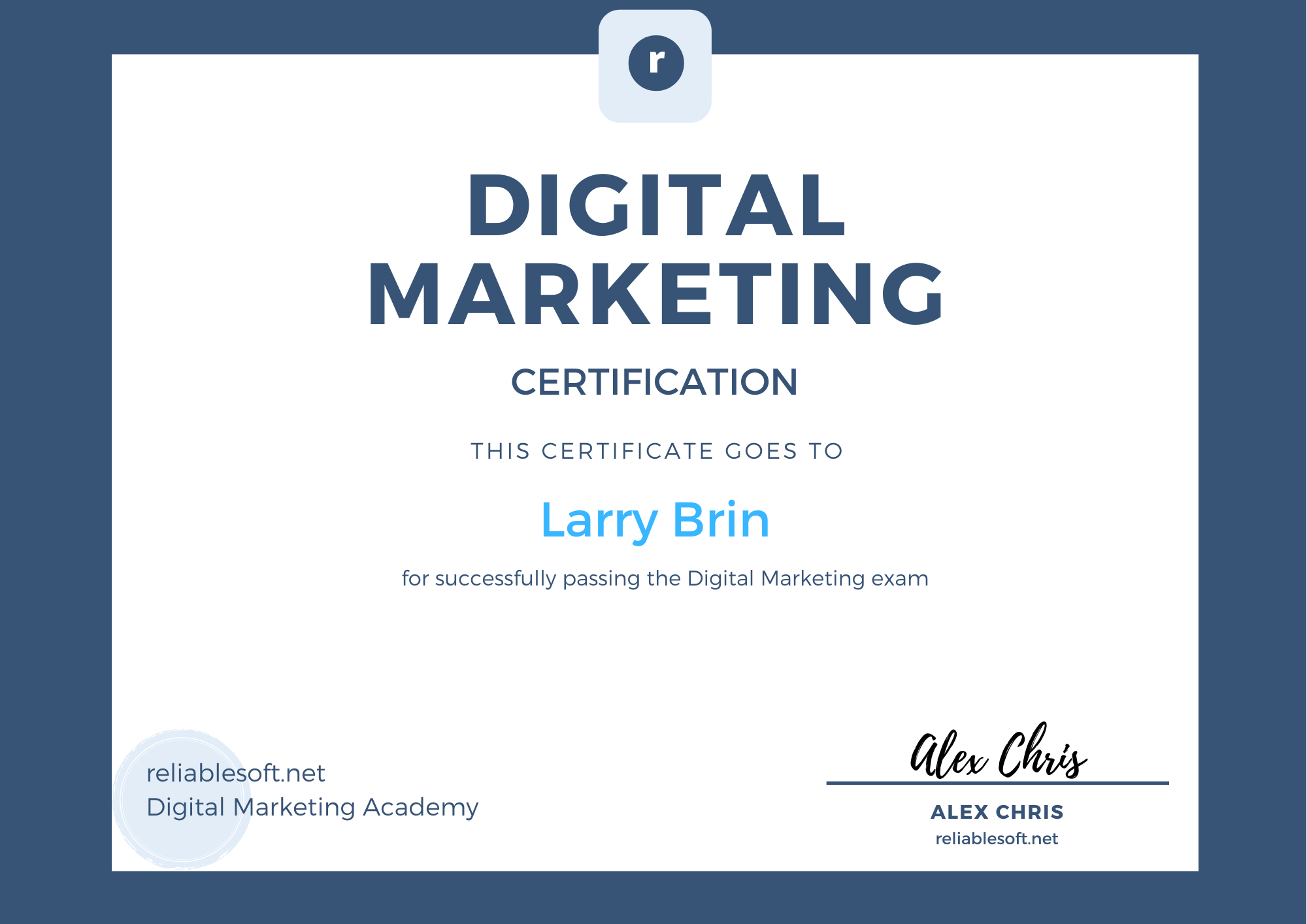 Digital marketing certification
