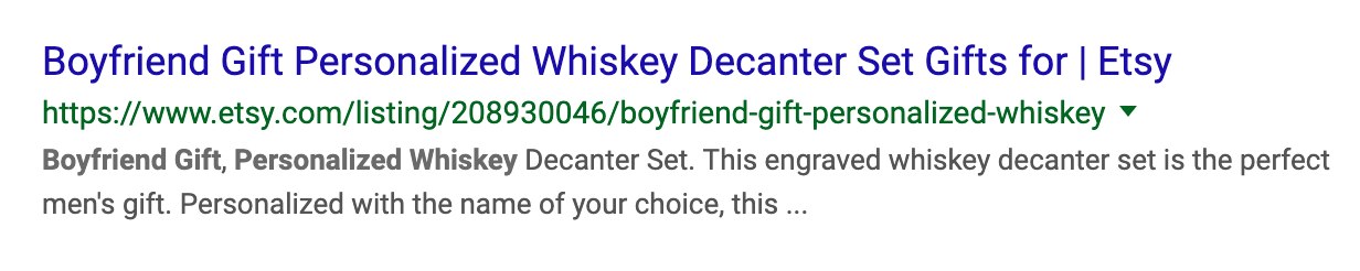 Domain name in Product Title