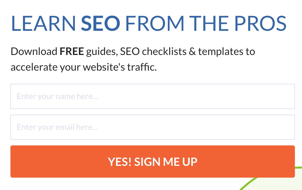 Example of an exit intent popup.