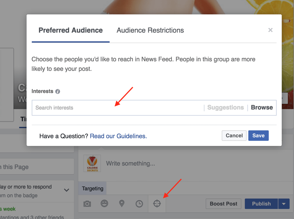 Facebook Post Targeting