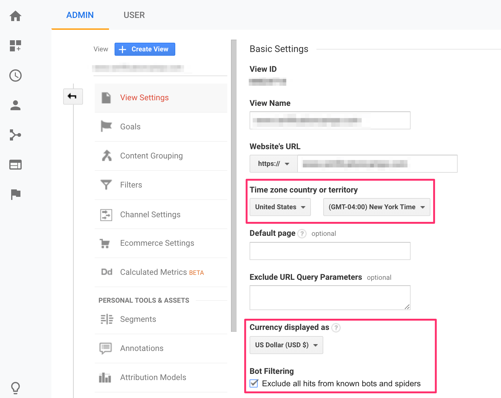Google Analytics Basic Settings