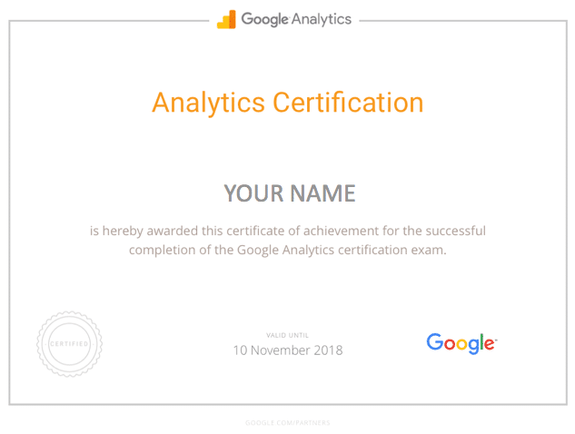 Google Analytics Certificate