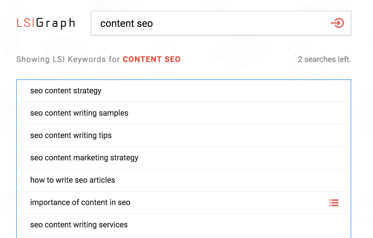 LSI Keywords