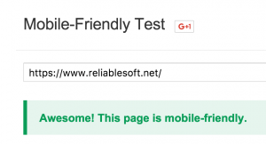 Mobile Friendly Test