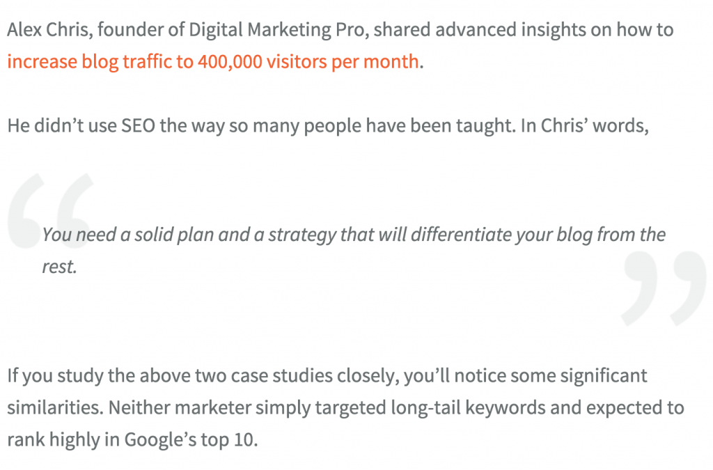 Natural Link Building Example
