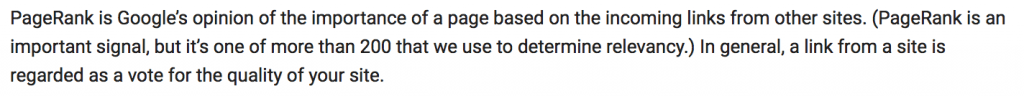 definition of pagerank