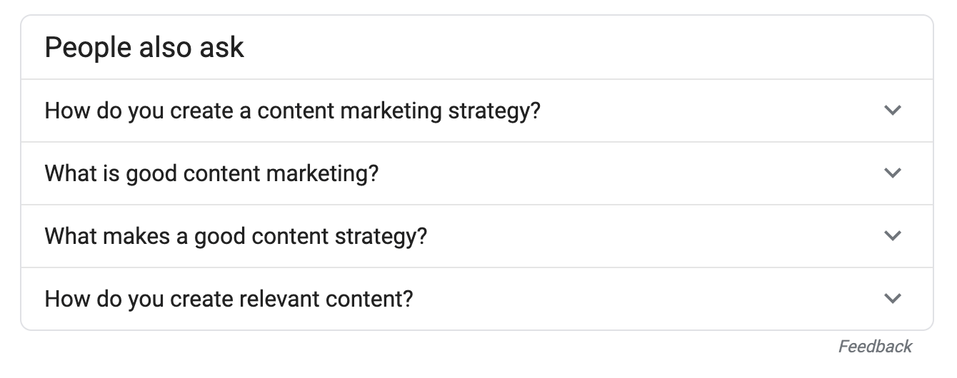 Google People Also Ask