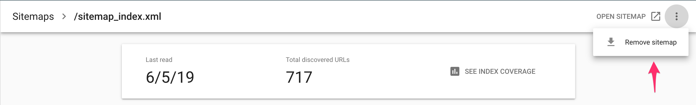 Remove Sitemap from Google
