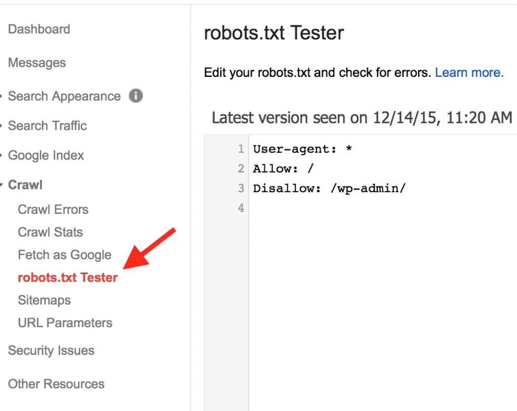 robots txt tester