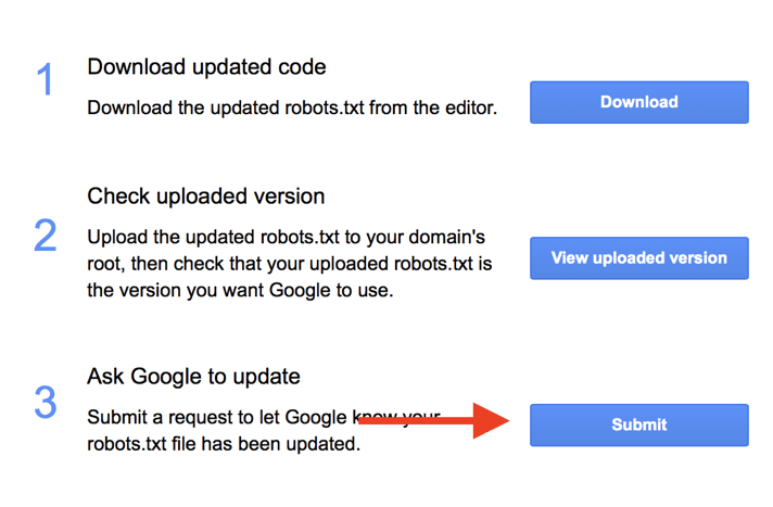 Robots.txt Submit Updates