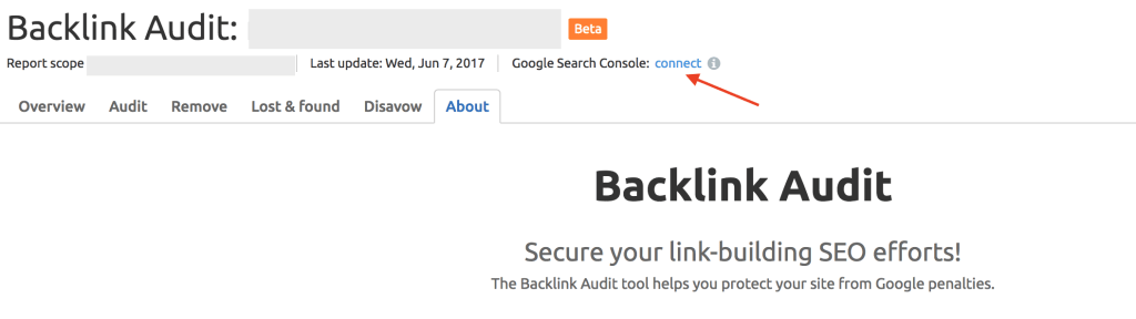 semrush connect to google console