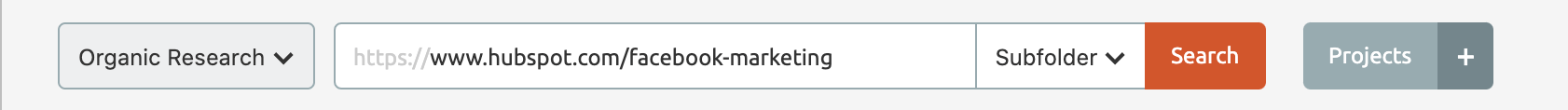 Analyze a page's rankings with SEMRUSH