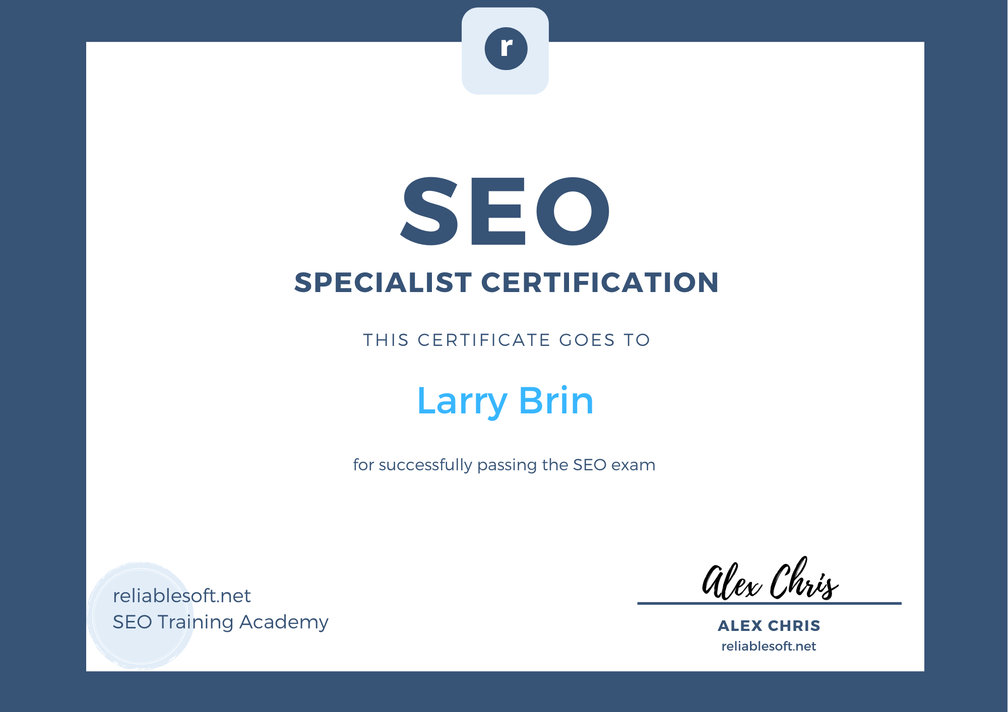 SEO certification