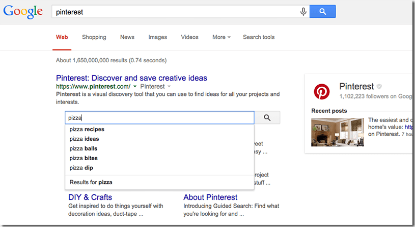 Sitelinks Search Box