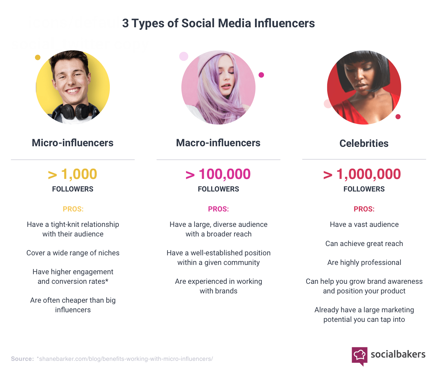 Types of Social Media Influencers