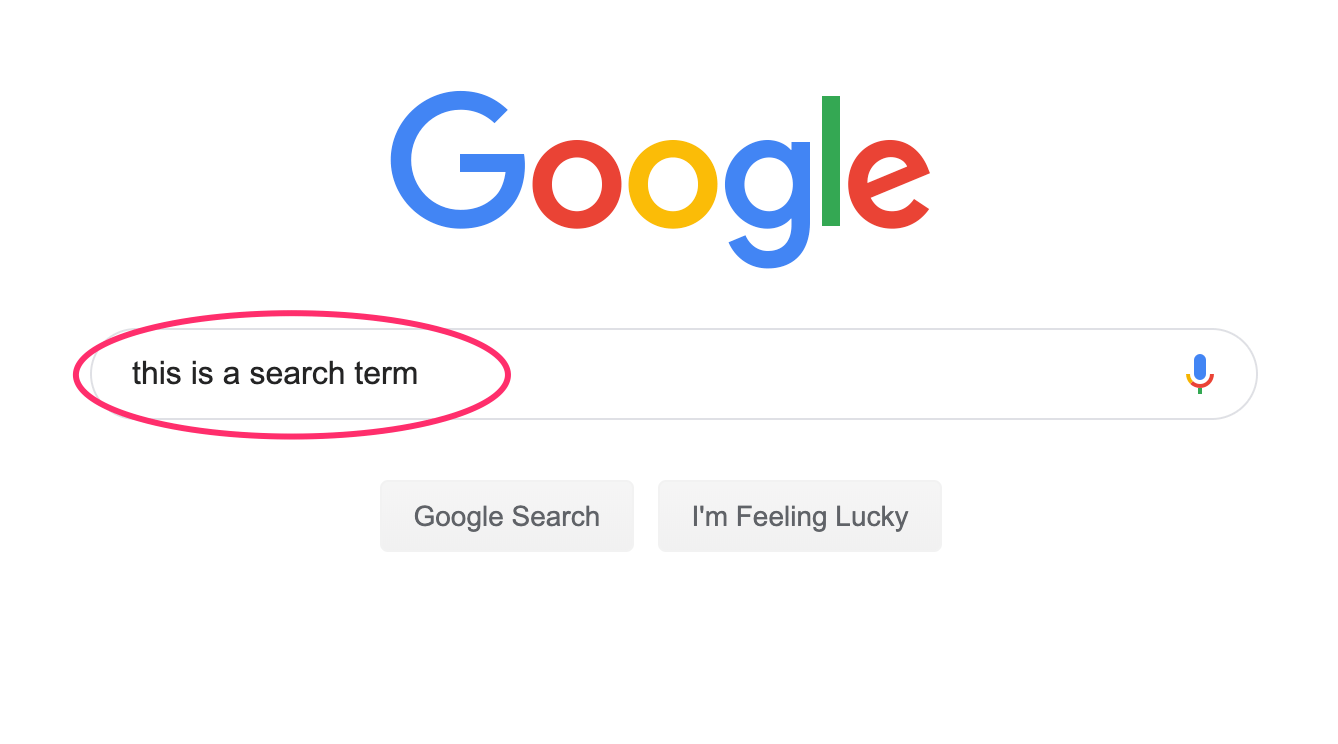 what is a search term