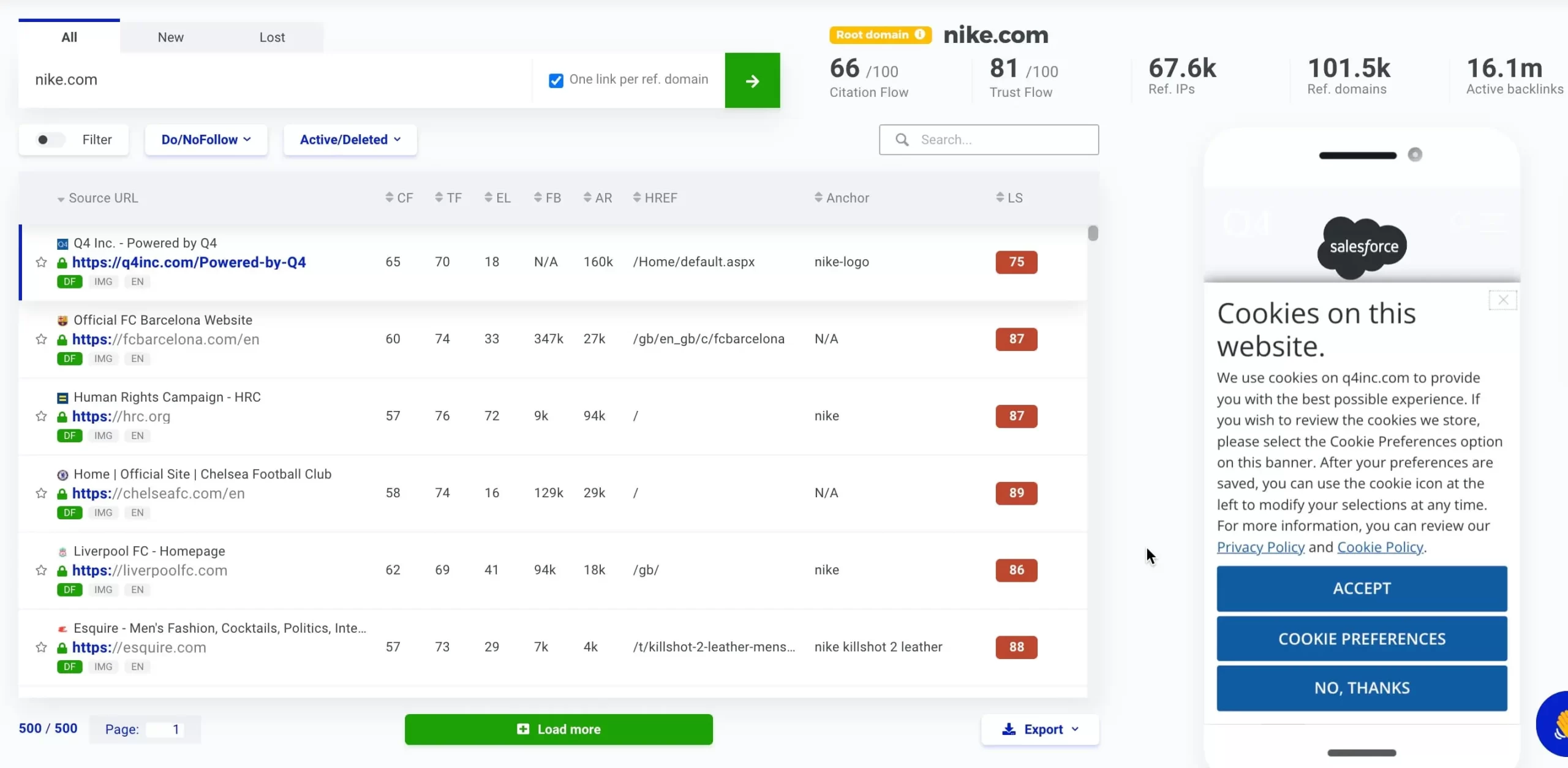 LinkMiner Backlink Checker